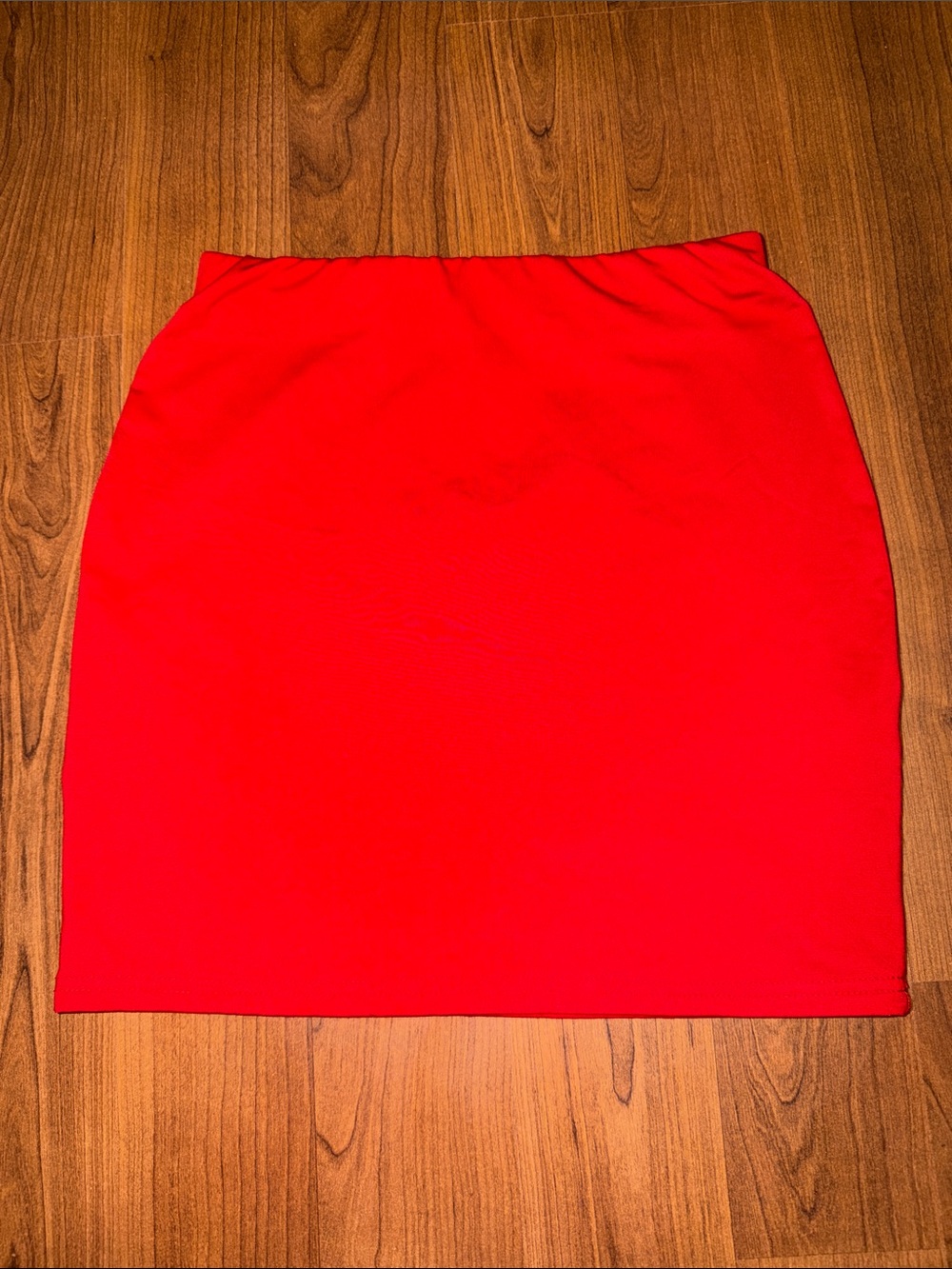 Women's Red Stretch Skirt